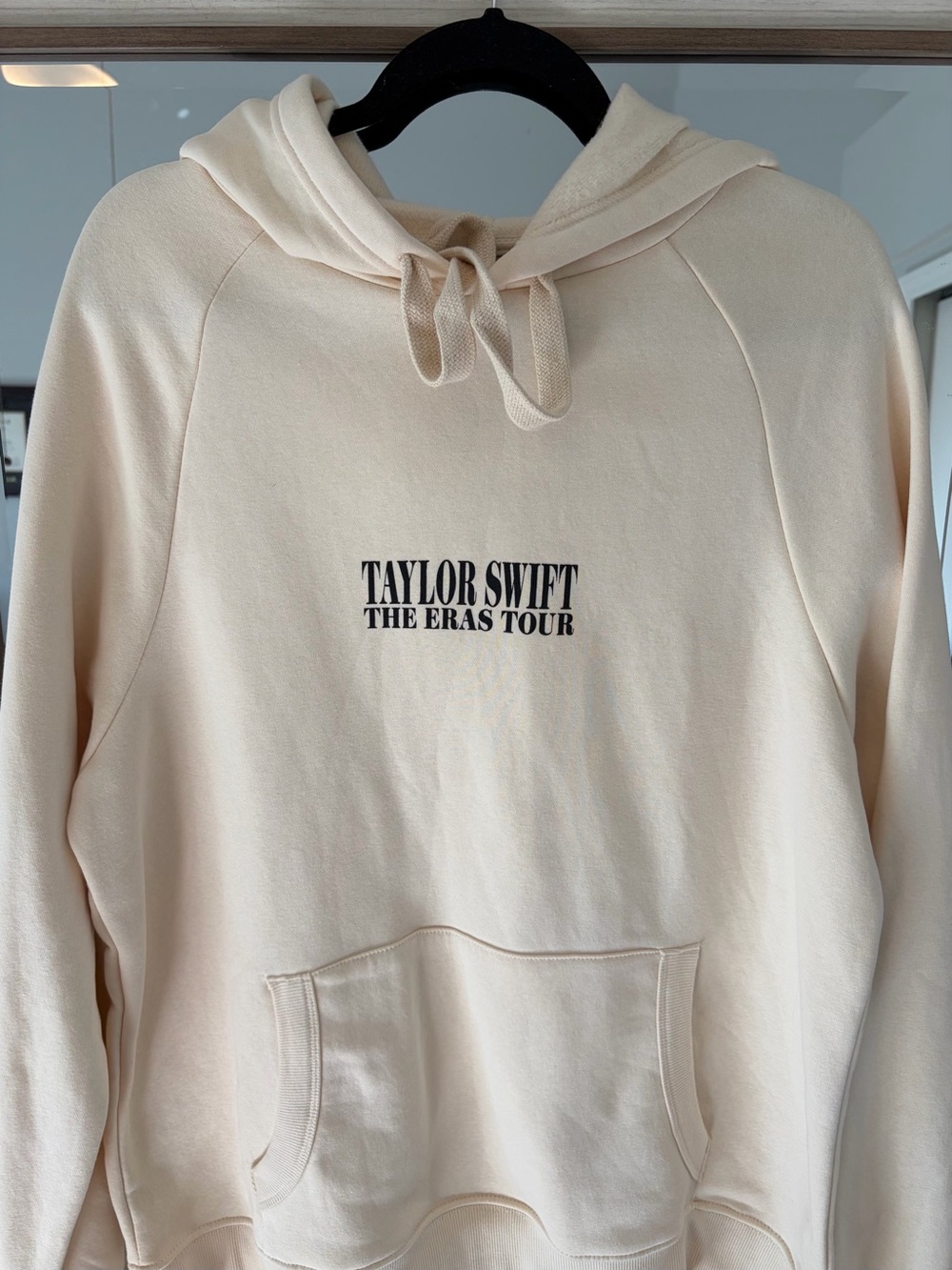 Taylor Swift Eras Tour Cream Hoodie 2023 Album cover double lined hood size Med